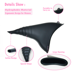 Dispositivo de micción reutilizable para mujeres, embudo de orina de silicona de grado alimenticio, higiene femenina, suministros postquirúrgicos para mujeres, urinario portátil - Product Image 6