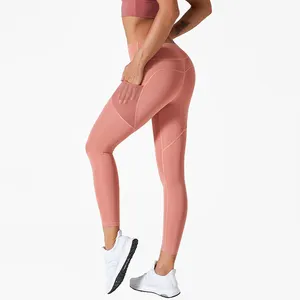 New Arrival Fashionable Slim Fit Women Leggings Breathable Comfortable Yoga Gym Legging With Mesh Pockets