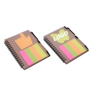 Carnet à spirales créatif avec couverture en kraft, notes adhésives rechargeables, bloc-notes avec onglets pour le bureau, l'école et les cadeaux promotionnels - Product Image 1