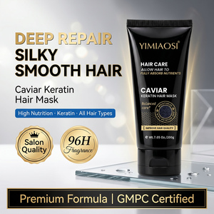 Masque capillaire à la kératine et au caviar YIMIAOSI 200g, réparation en profondeur des cheveux abîmés, secs et crépus, soin nourrissant et lissant, qualité salon - Product Image 6
