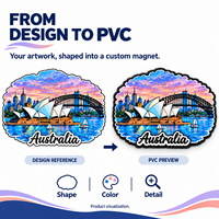 Aimant de réfrigérateur de la Sydney Harbour Bridge, Australie, en PVC souple, aimant en caoutchouc personnalisé, aimant de réfrigérateur pour souvenirs