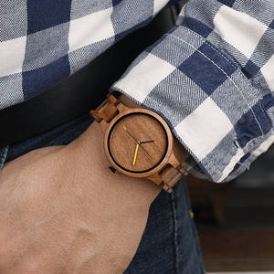 Para DODO DEER Alcanfor Tree Ecológico <span class=keywords><strong>Bubinga</strong></span> Relojes de madera Personalizable Moda 43mm Dial Diámetro Vidrio <span class=keywords><strong>Precio</strong></span> de fábrica - Product Image 3