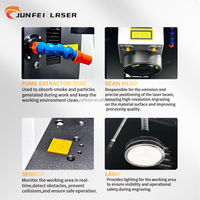 JUNFEI - Máquinas de Marcado Láser a Color al por Mayor, Marcador Láser Portátil 3D de 20W, 30W, 50W, Grabador Láser Xtool para Logotipos, Botellas de Perfume, Vidrio y Cristal