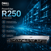 Serveur en rack Enterprise pour PowerEdge R250 1U, processeur Intel Xeon E-2300 à socket unique pour applications réseau