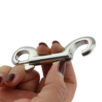 Mousqueton à double extrémité en acier inoxydable 304, crochet à ressort à dégagement rapide pour la plongée en extérieur, accessoires de quincaillerie pour yachts