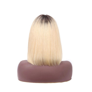 Peluca Bob Ombre con Flequillo YesWigs al por Mayor, Cabello Brasileño 1b 613 Rubio Rosa Plateado Naranja, Peluca Bob Corta en Existencia, Lista para Enviar - Product Image 1