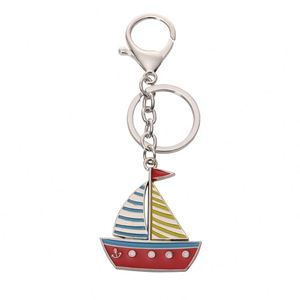 Porte-clés moderne en caoutchouc avec ancre de voilier et pendentif en métal, petits cadeaux - Product Image 5