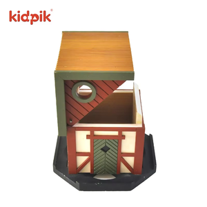 Özelleştirilmiş Kidpik katı ahşap kafes ev taşıma Pet kuş kafesi yetiştiriciliği kutusu büyük dekoratif ahşap kuş kafesi ağaç üzerinde - Product Image 5