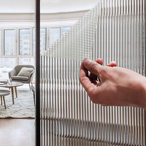 Pellicola di <span class=keywords><strong>vetro</strong></span> nero Reeded 15mm pellicola decorativa 3D <span class=keywords><strong>adesivi</strong></span> di <span class=keywords><strong>vetro</strong></span> per finestra porta pellicola Privacy - Product Image 5