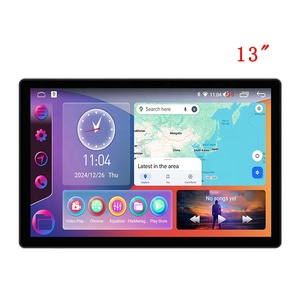 Universal 64GB 13 Inch 8-core Multimedia Stereo <strong>Android</strong> Audio Player Touch Screen Radio Car Auto Carplay 5G Wifi GPS SIM Card - Product Image 1