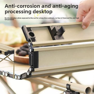 โต๊ะพับโลหะแบบพกพา E-RIKE รุ่น Heavy Duty Ultralight พร้อมชุดเก้าอี้พับสำหรับตั้งแคมป์และกิจกรรมกลางแจ้ง - Product Image 2