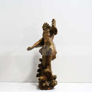 Gran escultura de bronce de Poseidón, majestuosa figura mitológica greco-romana decoración de escritorio - Product Image 2