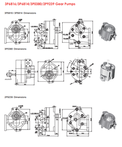 Pompe hydraulique en fonte XLF 3P6816 3P6814 pour bulldozers D7/D6 et excavatrices CART - Neuve - Product Image 2