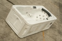 Bain à remous autoportant moderne en acrylique, écologique, pour hôtel, une personne, avec massage par l'eau et l'air, hydrothérapie, et commande numérique