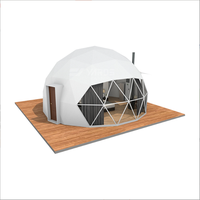 Tente d'exposition géodésique de luxe, imperméable et résistante au vent, pour salon automobile, lancement de nouveaux produits, événement de promotion de marque en plein air