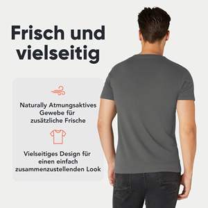 Camiseta de Hombre de Algodón/Poliéster Estilo Hip Hop, Corte Holgado, Tejido Transpirable, Impresión Digital, Logotipo Personalizado, Hecho en Alemania - Product Image 3