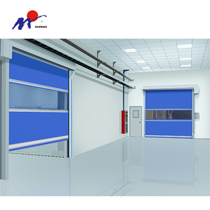 Porte rapide coulissante en PVC bon marché pour l'industrie chimique, pour utilisation en entrepôt, avec <span class=keywords><strong>ouverture</strong></span> automatique et isolation thermique - Product Image 4