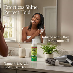 มูสจัดแต่งทรงผมระดับซาลอน สำหรับผมธรรมดา ด้วยน้ำมันธรรมชาติ ยึดเกาะแข็งแรง ปราศจากสารก่อภูมิแพ้ เงางามสูง ควบคุมผมชี้ฟู ใช้ได้ทั้งชายและหญิง - Product Image 5