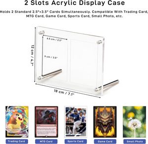 New Style Acrylic Card Display <b>Box</b> Button Closure Graded Card Organizer for Sports Card <b>Collection</b> - Product Image 5