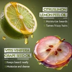 BIOAQUA Kit per la Cura della Barba al Rosmarino 3 Pezzi: Shampoo 100ml, Balsamo 50g, Olio 50ml - Nutriente, Idratante, Contro Barba Secca e Crespa - Cura Uomo - Product Image 3