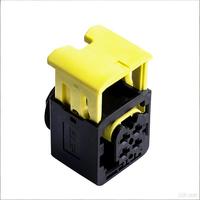 Connecteur électrique femelle pour véhicule à énergie nouvelle 1-1418390-1 Amp 4 broches Noir Étanche Connecteurs de faisceau de câblage automobile