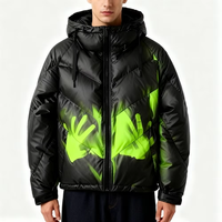 Veste matelassée thermosensible Mertra à changement de couleur – Manteau d'hiver en duvet à design réactif à la température – Veste réactive au chaleur
