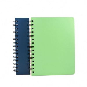 Fashion <b>A5</b> Hardcover <b>Spiral</b> <b>Notebook</b> Dotted Pages Blue Green Journal Books for Back to School Conference Factory Supply - Product Image 2