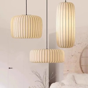 Lampadario in Stile Giapponese Wabi-Sabi in Seta Artistica, <span class=keywords><strong>Lampada</strong></span> Medievale Francese per <span class=keywords><strong>Camera</strong></span> da Letto, Decorazione per Soggiorno, <span class=keywords><strong>Lampada</strong></span> a Sospensione per Casa Vacanze e Sala da Tè - Product Image 3
