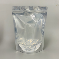 Pochette de rangement personnalisée de qualité alimentaire refermable étanche à l'eau avec fermeture éclair pour bonbons sacs d'emballage en mylar avec fenêtre transparente