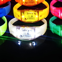 Bracelet LED d'Halloween activé par le son, lumineux et clignotant, avec logo personnalisé, accessoire pour fêtes, concerts et événements