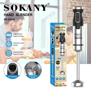 Sokany 02036 Elétrico NOVO Sem Fio Elétrico Moda Aço Inoxidável Esmagado Ice Mixer Vara Houseuse Mão <span class=keywords><strong>Blender</strong></span> Mixer - Product Image 2