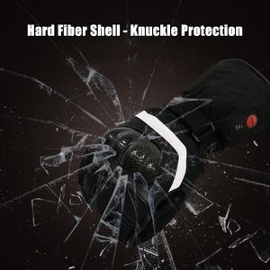 Motorrad-Heizhandschuhe aus Ziegenvollleder, Batteriebetrieben, Elektrisch, Winter, Schwarz, Motorrad- und Outdoor-Sporthandschuhe S28C - Product Image 6