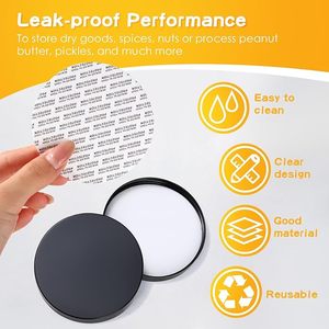 Sẵn Sàng Để Tàu 500Ml 16Oz Miệng Rộng Thực Phẩm Kẹo Container Nhựa Pet Jar Với Nắp Màu Đen - Product Image 3