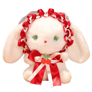 Jouets en peluche lapin mignons personnalisés CPC, style lolita kawaii, peluche douce, oreiller <span class=keywords><strong>de</strong></span> <span class=keywords><strong>lit</strong></span>, poupée lapin, marionnette pour fille, cadeau pour bébé - Product Image 6