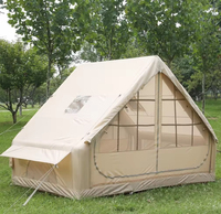 Tente gonflable Naturego durable, portable, de grande taille, imperméable, coupe-vent, quatre saisons, double couche, en PVC Oxford, pour le camping en plein air