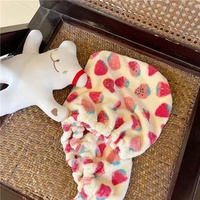 Instagram style mignon rose fraise bonnet de douche dessin animé fille coeur cheveux secs chapeau et hijab