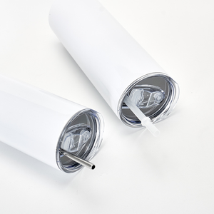 Gobelet à sublimation isolé sous vide en acier inoxydable de 20oz avec couvercle et paille pour thé ou café glacé à l'eau - Product Image 6