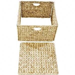 <strong>Basket</strong> to Assemble <strong>Kits</strong> for Gift African Hand Woven Portable Plastic Pet High Quality Wood Chip Durable Bamboo <strong>Hamper</strong> With Lid - Product Image 5