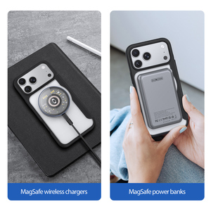 เคสโทรศัพท์แม่เหล็กสำหรับ iPhone 18/17pro/17 promax พร้อมช่องใส่บัตร เคสแม่เหล็กแบบพับได้ โปร่งใส ป้องกันรอบด้าน - Product Image 2