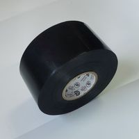 Ruban adhésif isolant en PVC noir pour tuyaux, protection contre la corrosion, adhésif puissant, résistant aux intempéries, fabriqué à Taïwan
