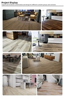 4mm Klick-SPC-Bodenbelag Wasserdichter Vinyl-Plankenbelag mit Starrem Kern Verschleißfeste Holzoptik für Hotel-Apartment Innendekoration