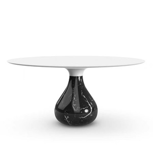 La dernière table <span class=keywords><strong>à</strong></span> <span class=keywords><strong>manger</strong></span> du designer italien Ensemble de mobilier de <span class=keywords><strong>salle</strong></span> <span class=keywords><strong>à</strong></span> <span class=keywords><strong>manger</strong></span> minimaliste <span class=keywords><strong>moderne</strong></span> Table <span class=keywords><strong>à</strong></span> <span class=keywords><strong>manger</strong></span> ronde en forme de larme en marbre - Product Image 5
