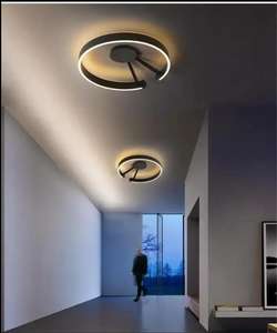 Lámpara de techo led regulable de montaje empotrado para dormitorio y sala de estar con luz redonda de diseño moderno - Product Image 5