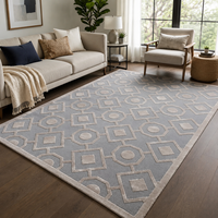 Meilleures ventes : Tapis modernes à poils longs, doux, antidérapants, de style nordique et américain, pour grandes surfaces, avec design personnalisé, en ensembles pour salon et prière
