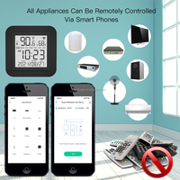 Télécommande intelligente IR Wi-Fi SLS Tuya avec capteur de température et d'humidité pour climatiseur, téléviseur, ventilateur, compatible avec Alexa et Google Home Max. 5V
