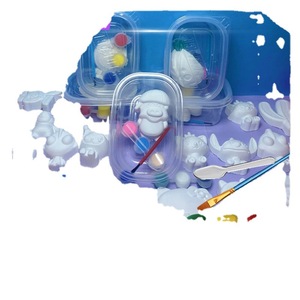 Diy Plaster Bear Doll Painting Kit For Children Creative Coloring Toy <b>Set</b> Visual Development - Product Image 3