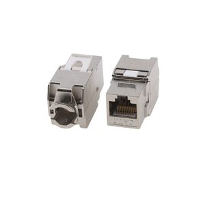 Venta caliente 180 grados CAT6 CAT6A CAT7 Toolless STP Network Keystone Jack Module Cat.6a RJ45 - Product Image 1