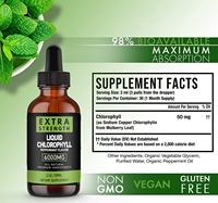 Formule végétale naturelle, saveur menthe, gouttes liquides de chlorophylle de feuilles de mûrier, soutien immunitaire oral pour adultes