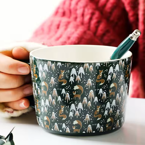 Tazze di natale in ceramica tendenza creativa regalo di Natale personalizzato tazza di caffè coppia colazione tè tazza di acqua per uso domestico - Product Image 6