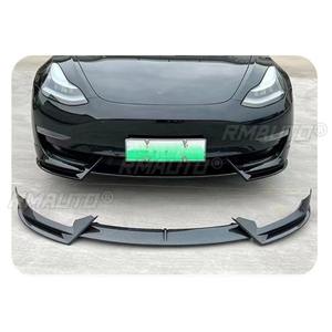 Difusor de Parachoques Delantero para Auto, Spoiler Negro Brillante, Pieza de Modificación para Tesla Model 3 2019-2022, Accesorios para Auto - Product Image 4